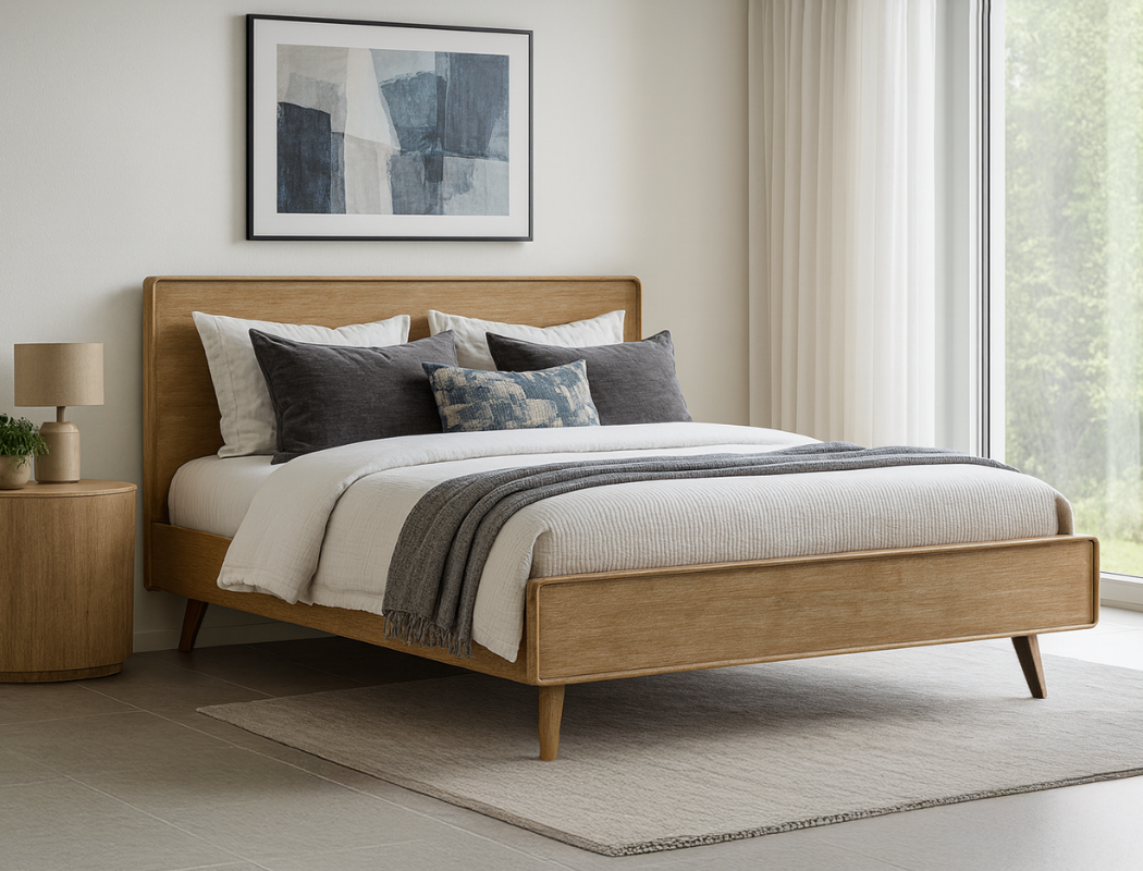 Roxanne Wood Bed Frame, King