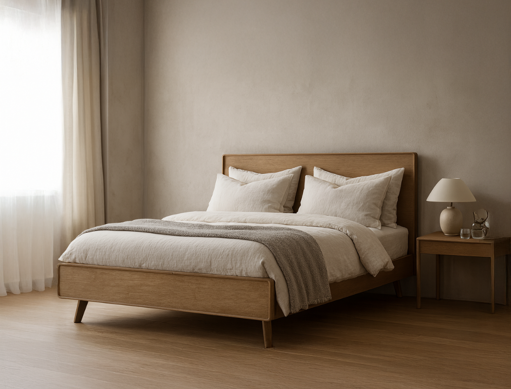 Roxanne Wood Bed Frame, King