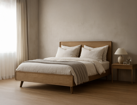 Roxanne Wood Bed Frame, King