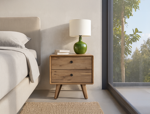 Roxanne Solid Wood Bedside Table