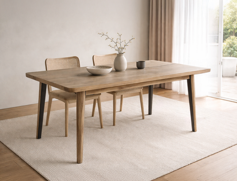 Roxanne Solid Wood Dining Table (160cm)