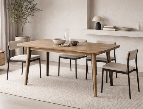 Roxanne Solid Wood Dining Table (160cm)