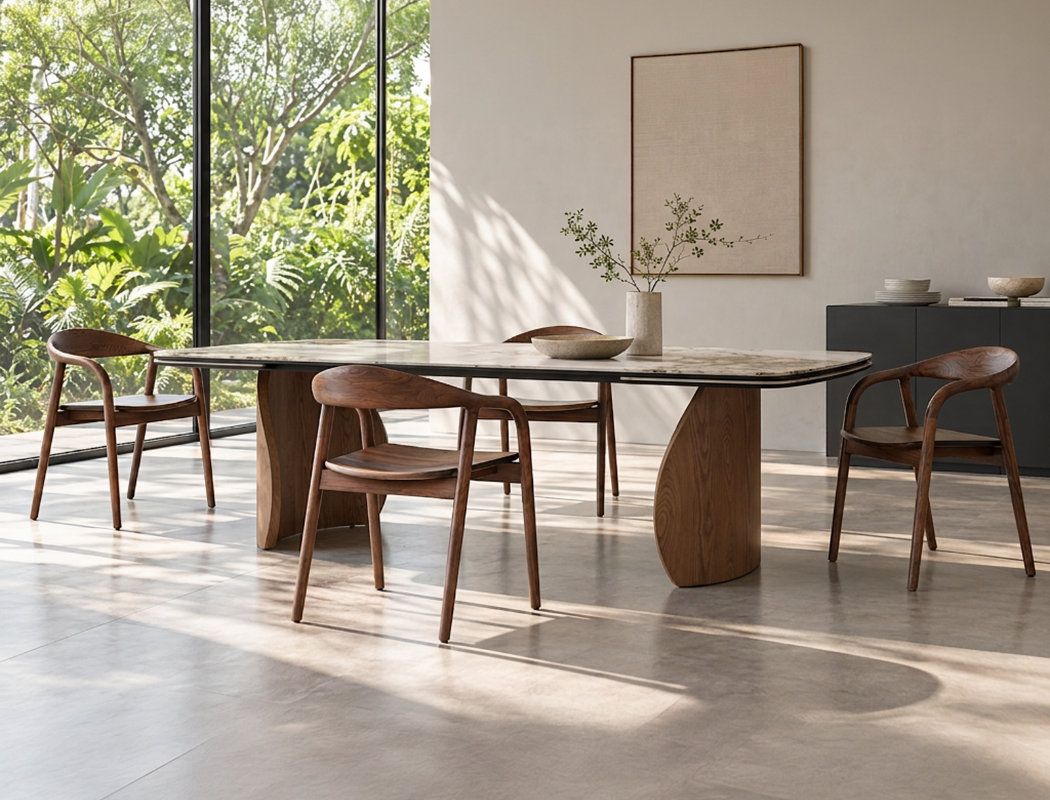 Ryo Solid Wood Dining Arm Chair