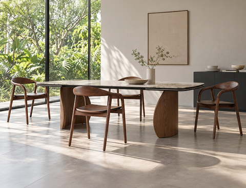 Ryo Solid Wood Dining Arm Chair