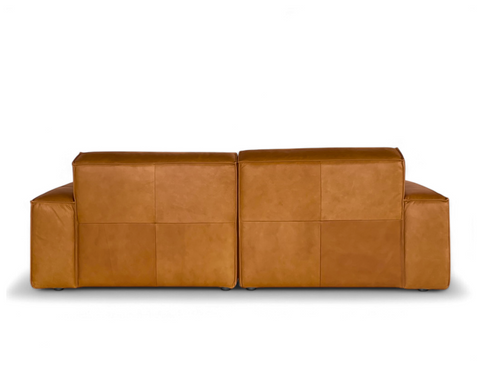 Scott 3 Seater Leather Sofa, Tan
