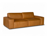Scott 3 Seater Leather Sofa, Tan