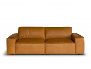 Scott 3 Seater Leather Sofa, Tan