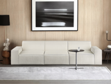 Scott 4 Seater Sofa, White Castle