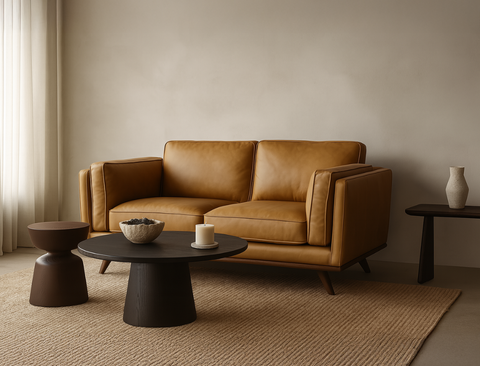 Sidney 2.5 Seater Leather Sofa