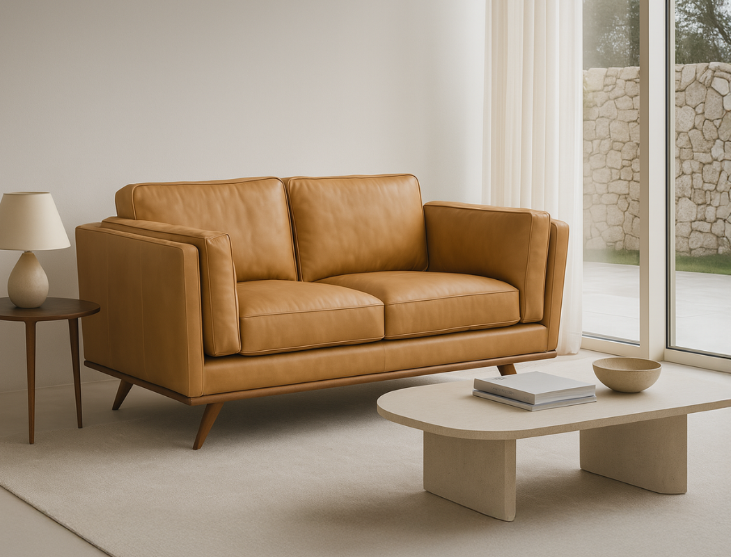 Sidney 2 Seater Leather Sofa