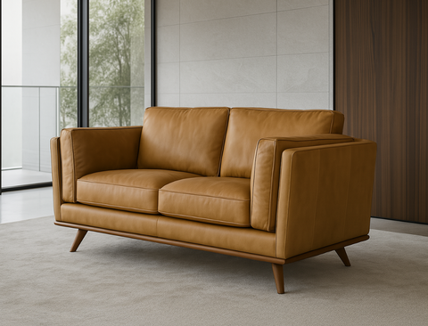 Sidney 2 Seater Leather Sofa