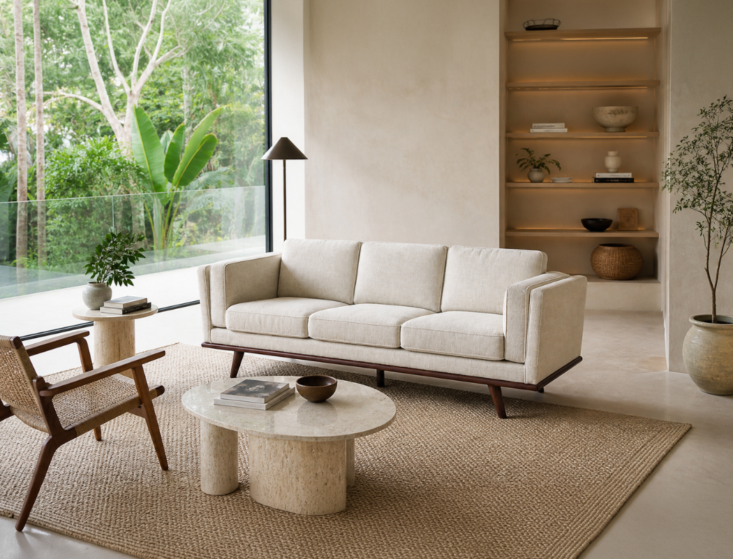 Sidney 3 Seater Fabric Sofa
