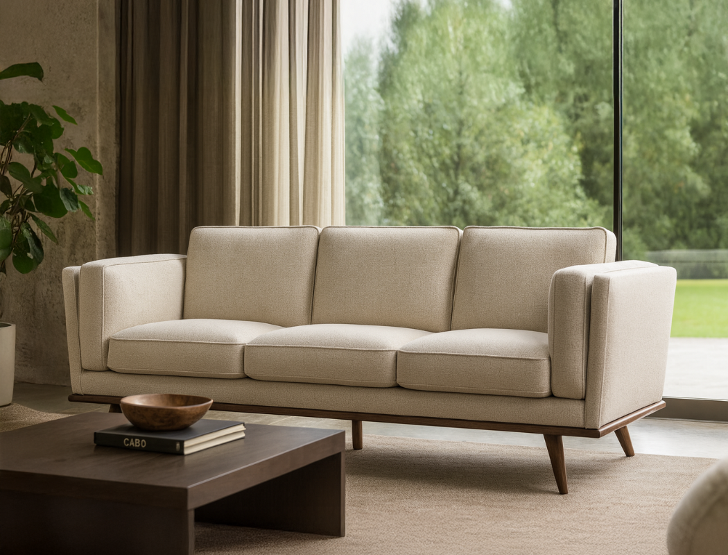 Sidney 3 Seater Fabric Sofa