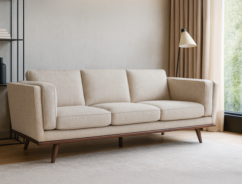 Sidney 3 Seater Fabric Sofa