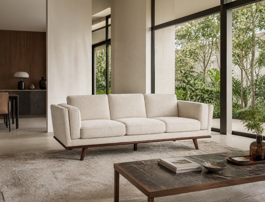 Sidney 3 Seater Fabric Sofa