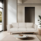 Sidney 3 Seater Fabric Sofa, Sandstone