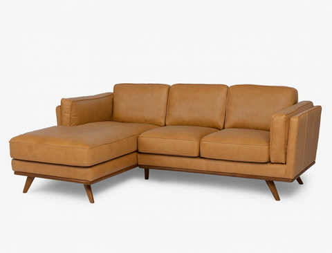 Sidney (Petite) Left Facing L-Shape Leather Sofa