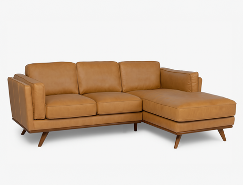 Sidney (Petite) Right Facing L-Shape Leather Sofa