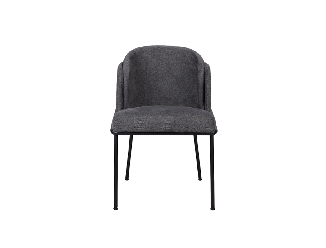 Sofia Fabric Dining Chair, Charcoal