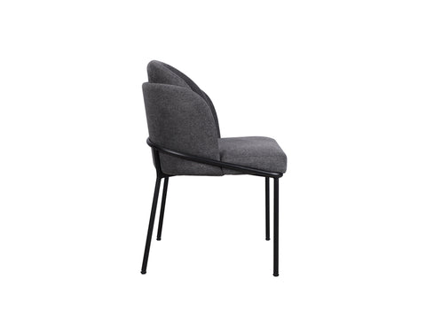 Sofia Fabric Dining Chair, Charcoal