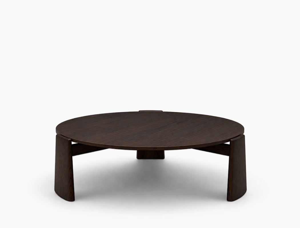 Tomasso Wood Coffee Table, Smoked Oak from Prestige Affairs