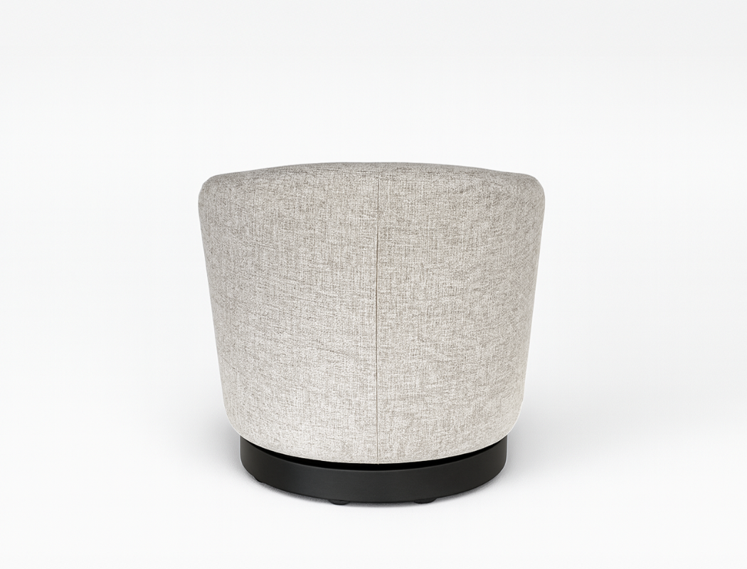 Vienna Swivel Armchair, Sand Grey