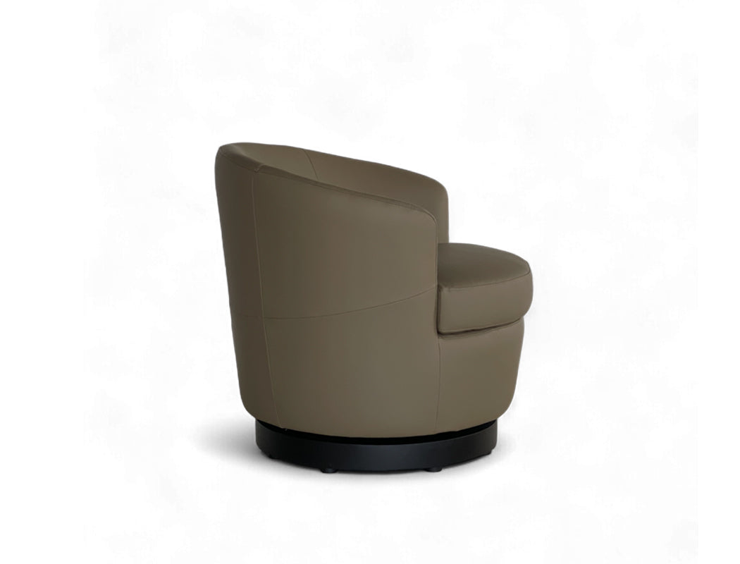 Vienna Swivel Armchair (Top Grain Leather)