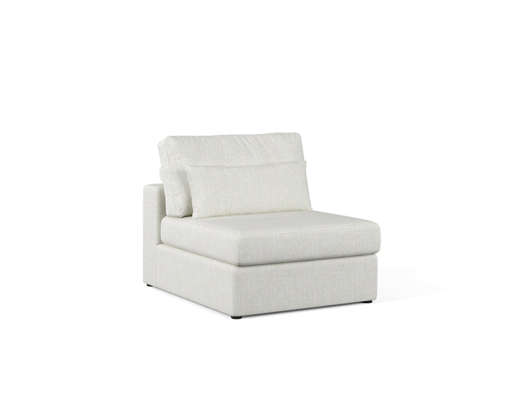 Amara Armless Sofa, Atelier Beige