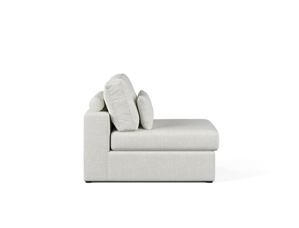 Amara Armless Sofa, Atelier Beige