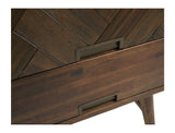 Austin Herringbone Bedside Table, Set of 2