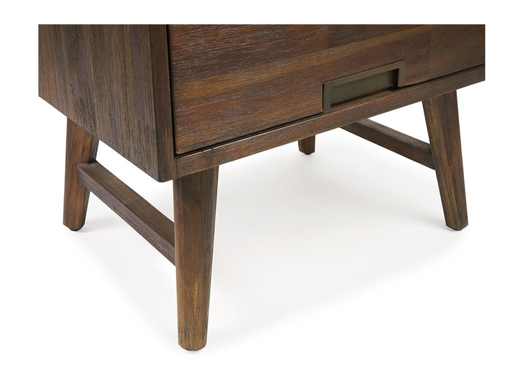 Austin Herringbone Bedside Table, Set of 2