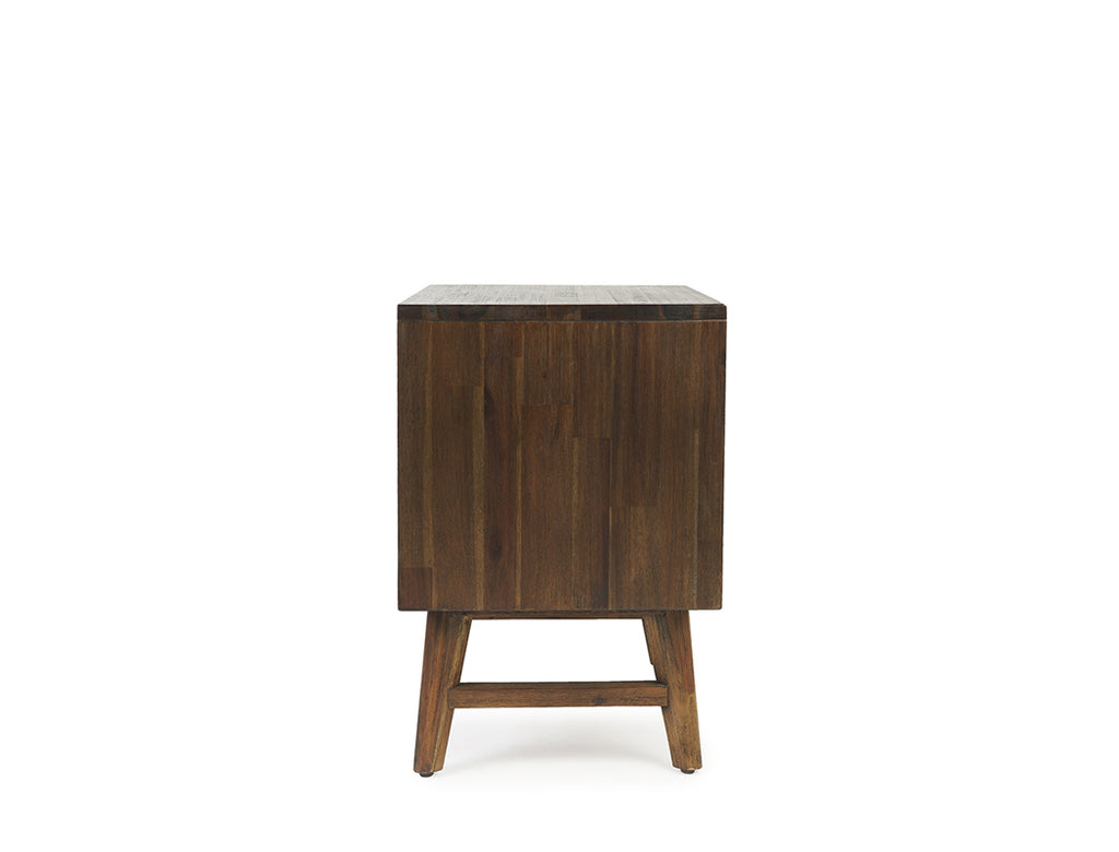 Austin Herringbone Bedside Table, Set of 2
