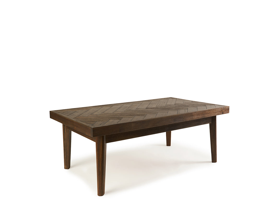 Austin Herringbone Solid Wood Coffee Table