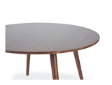[CLEARANCE] Axel Round Dining Table (120cm), Solid Black Walnut