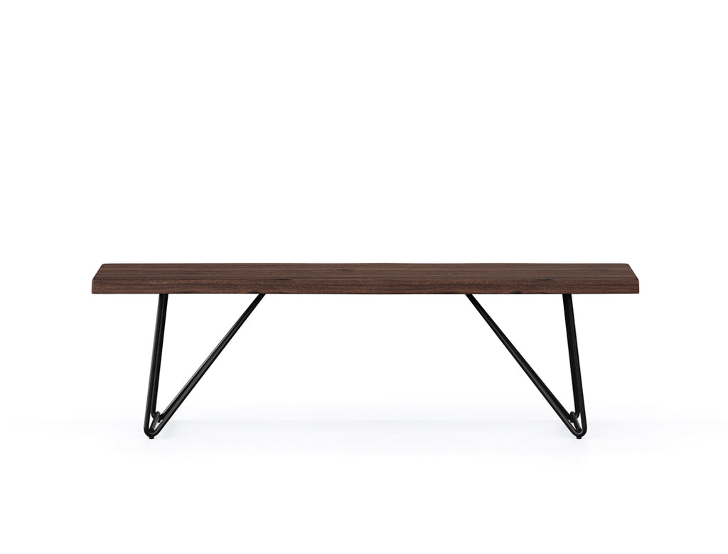 Barcelona Bench, Dark Walnut (150cm)