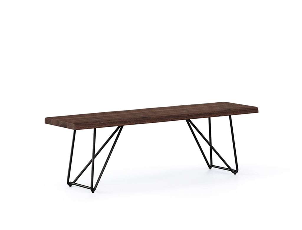 Barcelona Bench, Dark Walnut (150cm)
