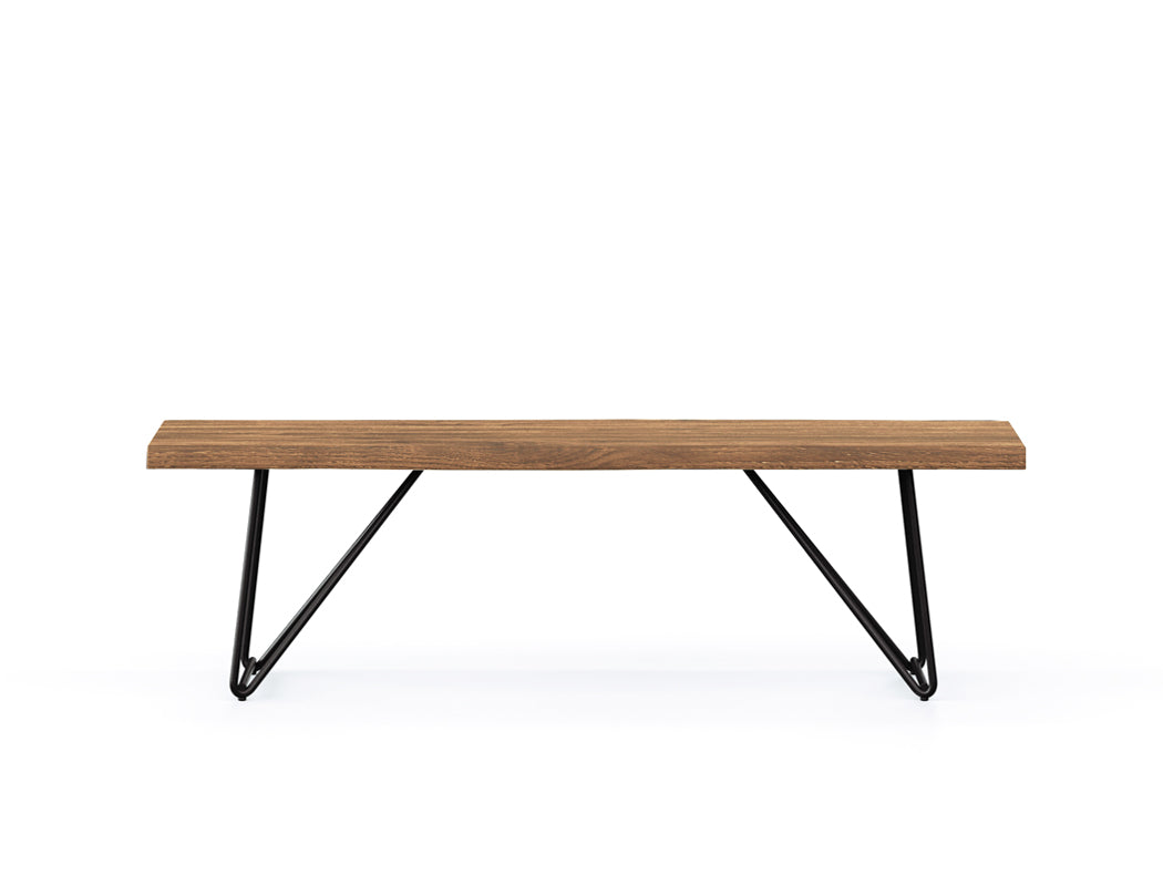 Barcelona Live Edge Solid Wood Dining Bench, Natural 150cm Customised: Delivery in 8-10 Weeks