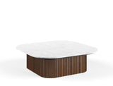 Bari Marble Coffee Table, White