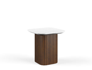 Bari Side Table, White