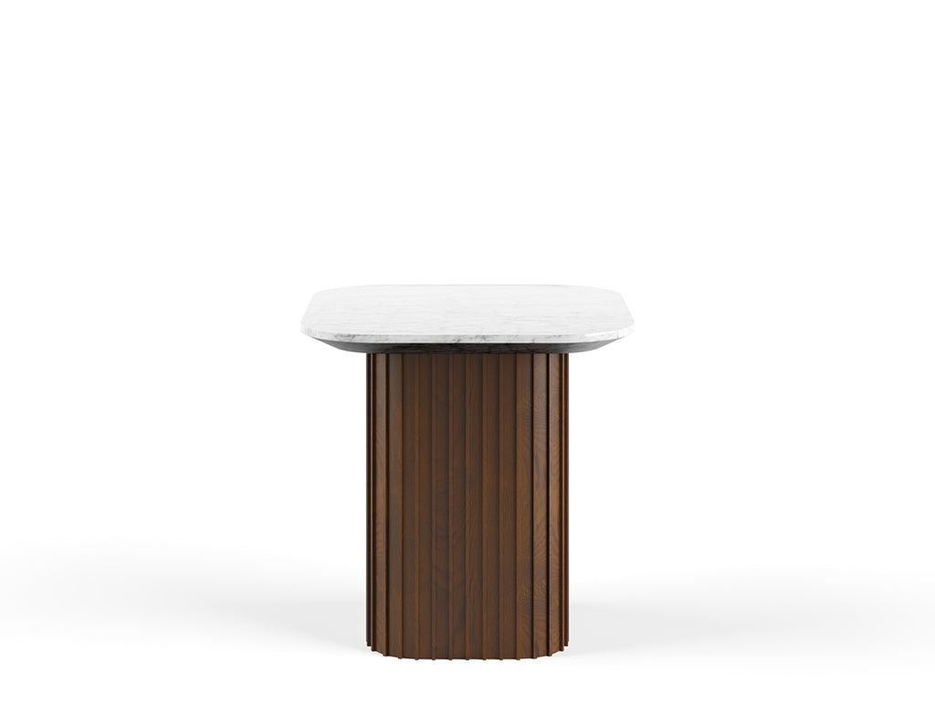 Bari Side Table, White