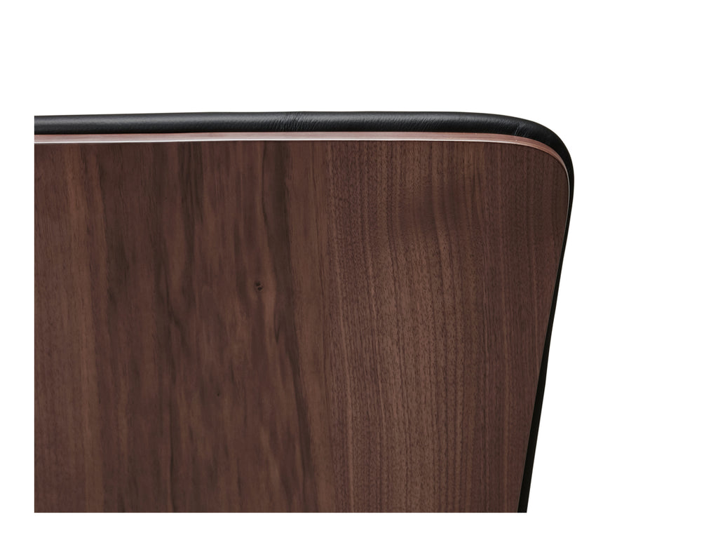 Bo Dining Chair (Top Grain Leather), Black Walnut