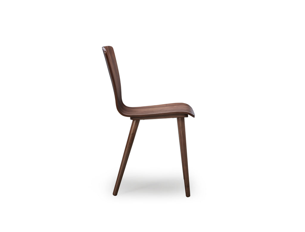 Bo Dining Chair, Black Walnut, Set of 4
