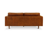 Boston 3 Seater Leather Sofa, Cinnamon Brown