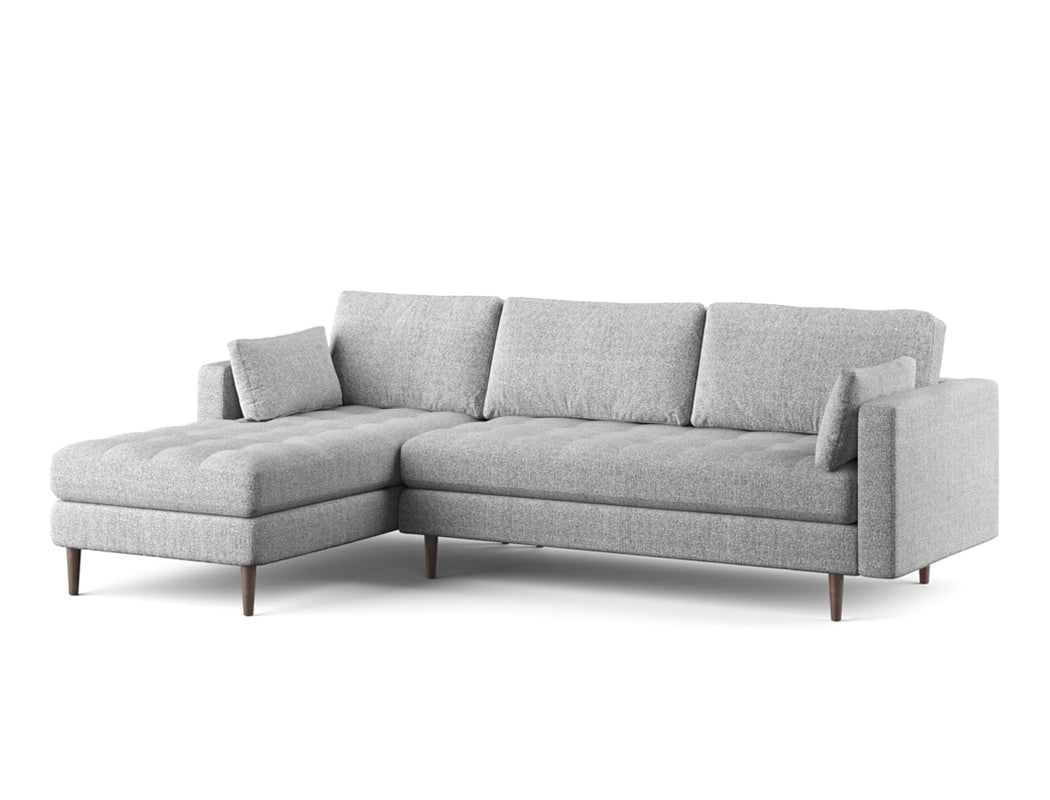 Boston Left Facing L-Shape Fabric Sofa