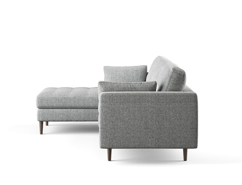 Boston Left Facing L-Shape Fabric Sofa