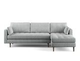 Boston Right Facing L-Shape Sofa, Steel Granite