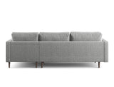 Boston Right Facing L-Shape Sofa, Steel Granite