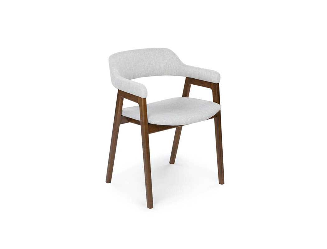 Emery Solid Wood Dining Arm Chair, American Black Walnut
