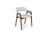 Emery Dining Arm Chair, Mist Grey, Set of 4