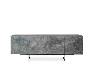 [CLEARANCE] Etna Sintered Stone Sideboard, Grey (Glossy)